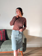 'Millie' Long Sleeve Boat Neck Top