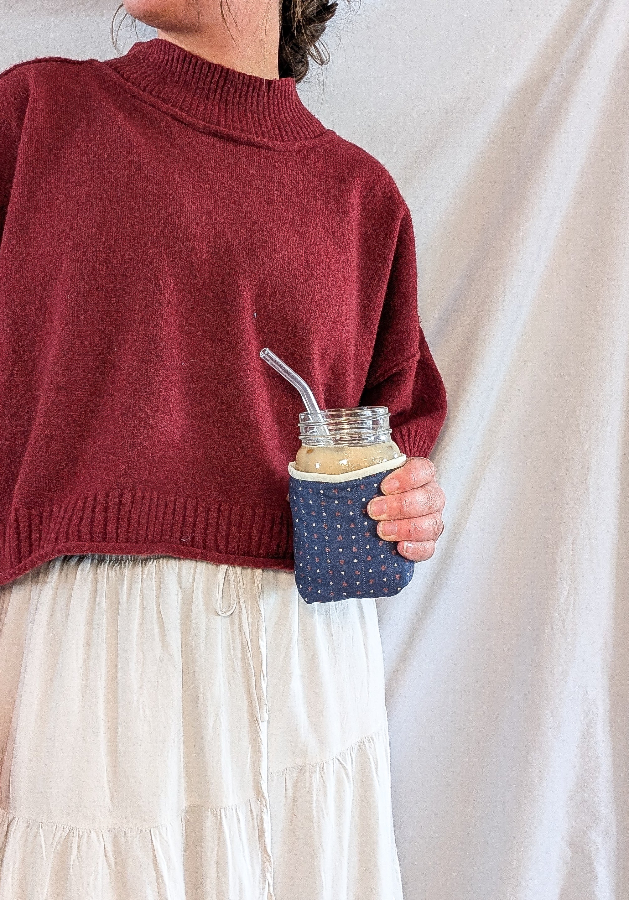 Morning Coffee Masion Jar Koozie