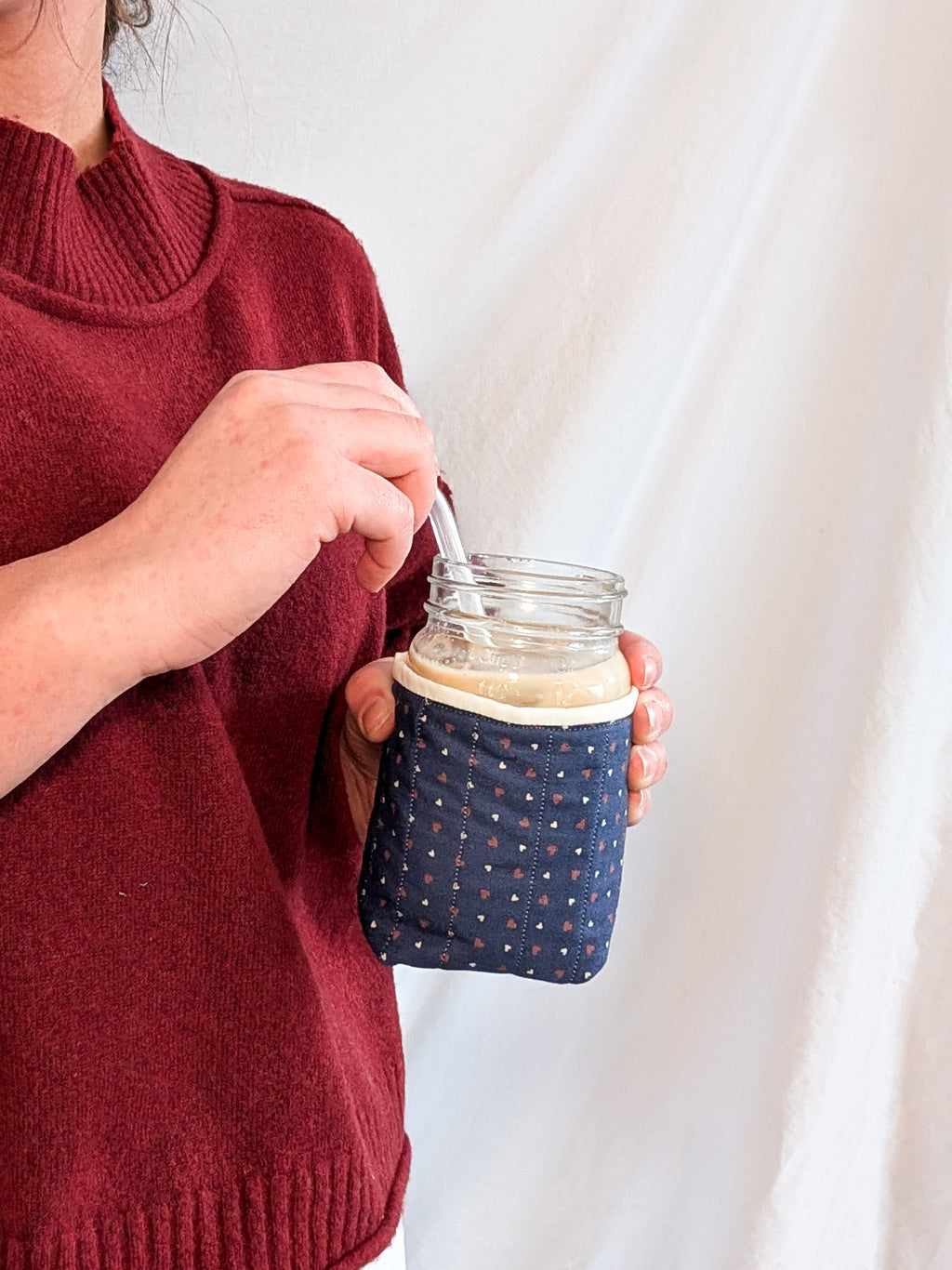 Morning Coffee Masion Jar Koozie