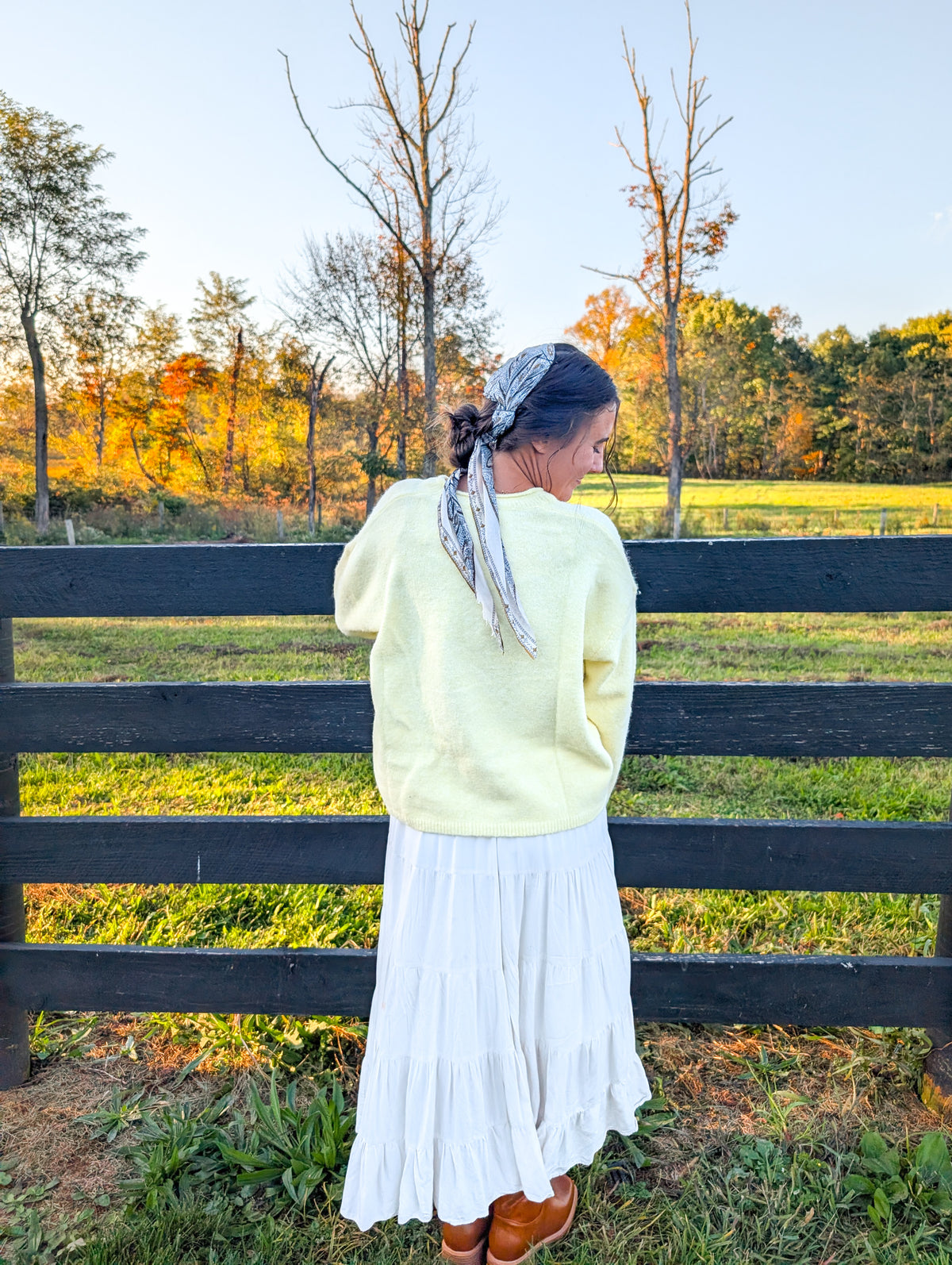 'Remi' Button Up Sweater in Butter Yellow