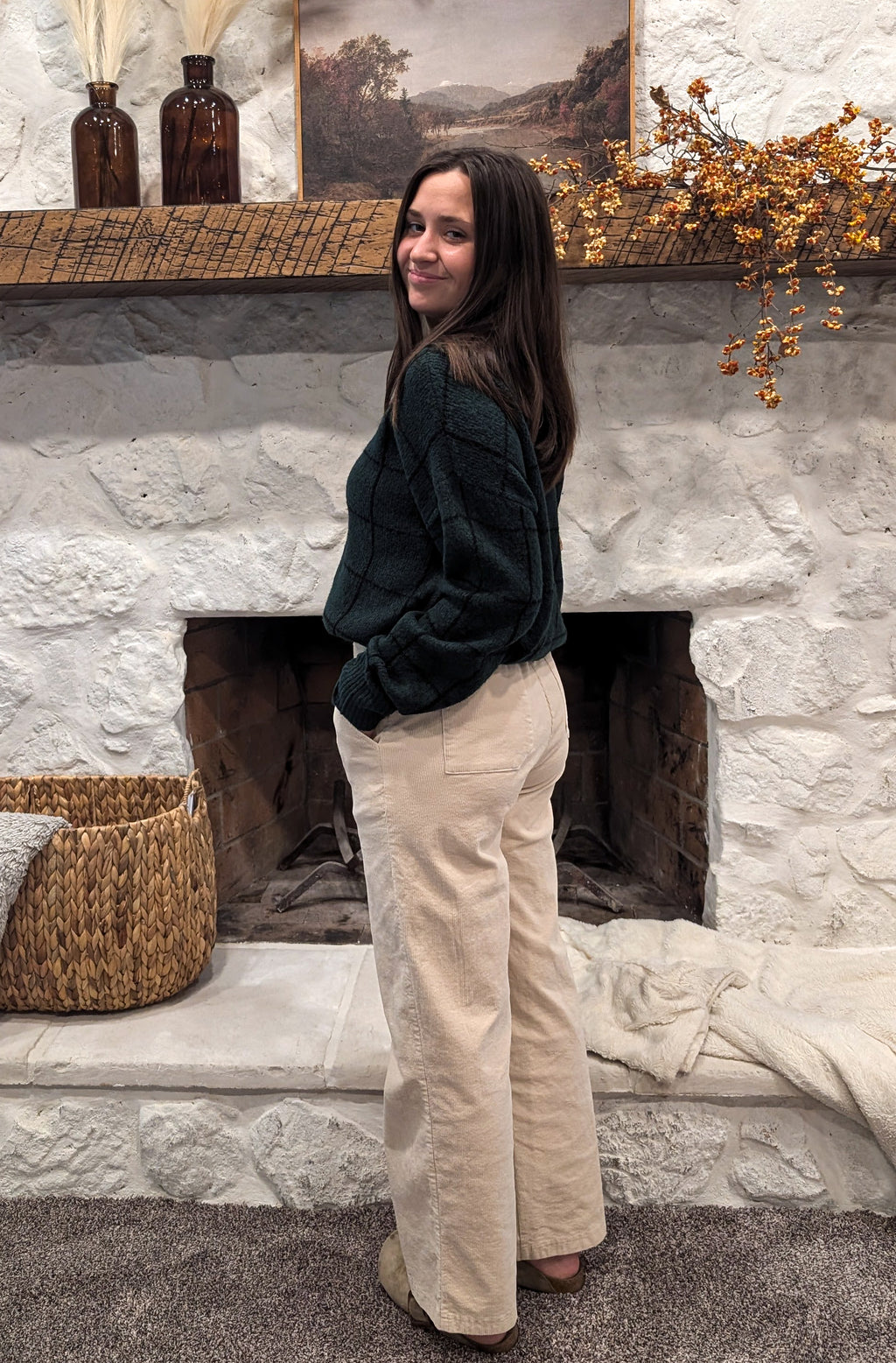 'Cypress' Corduroy Pants in Cream