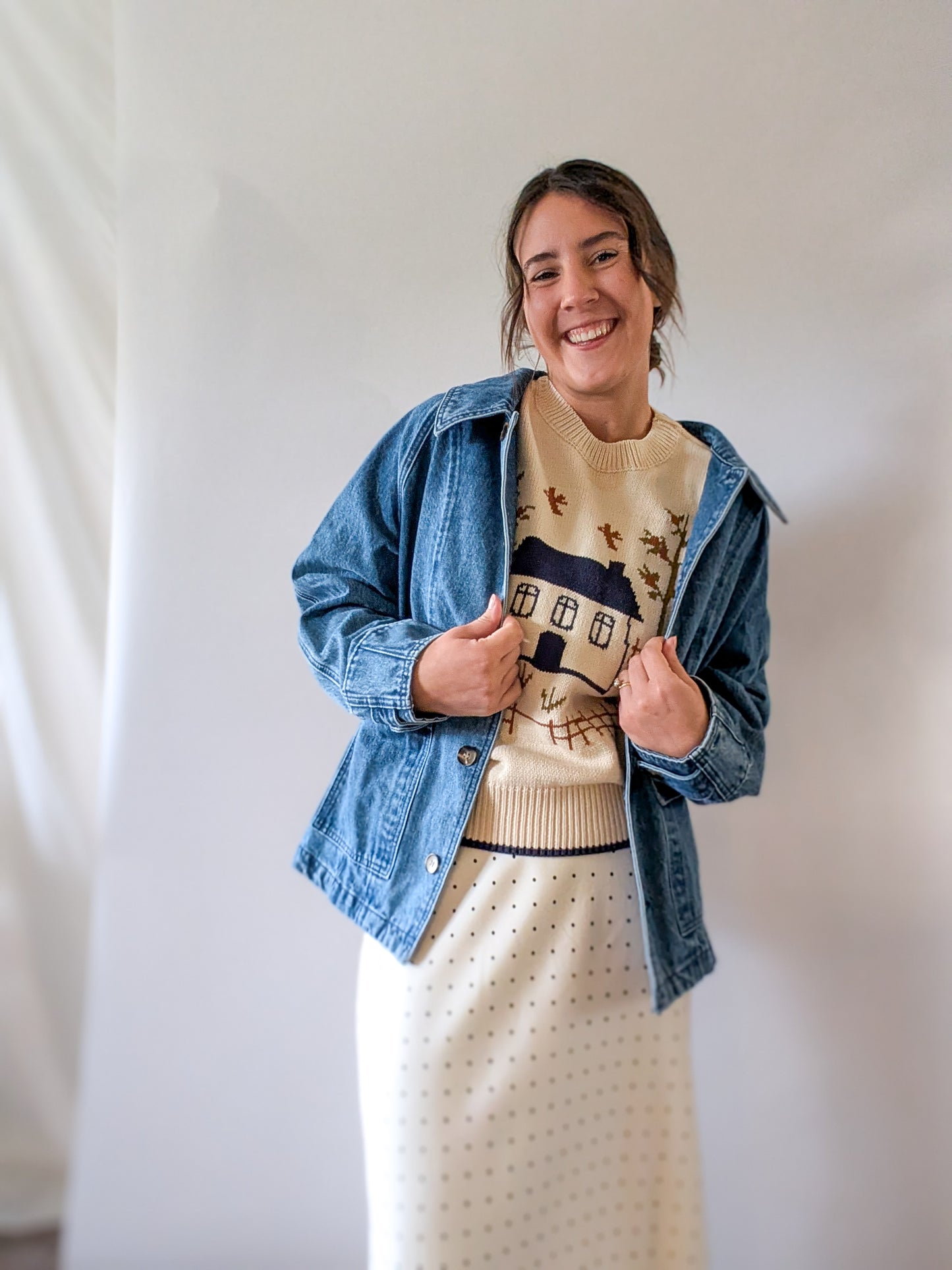 'Carter' Sweater Vest in Cream